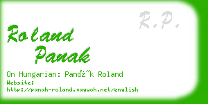 roland panak business card